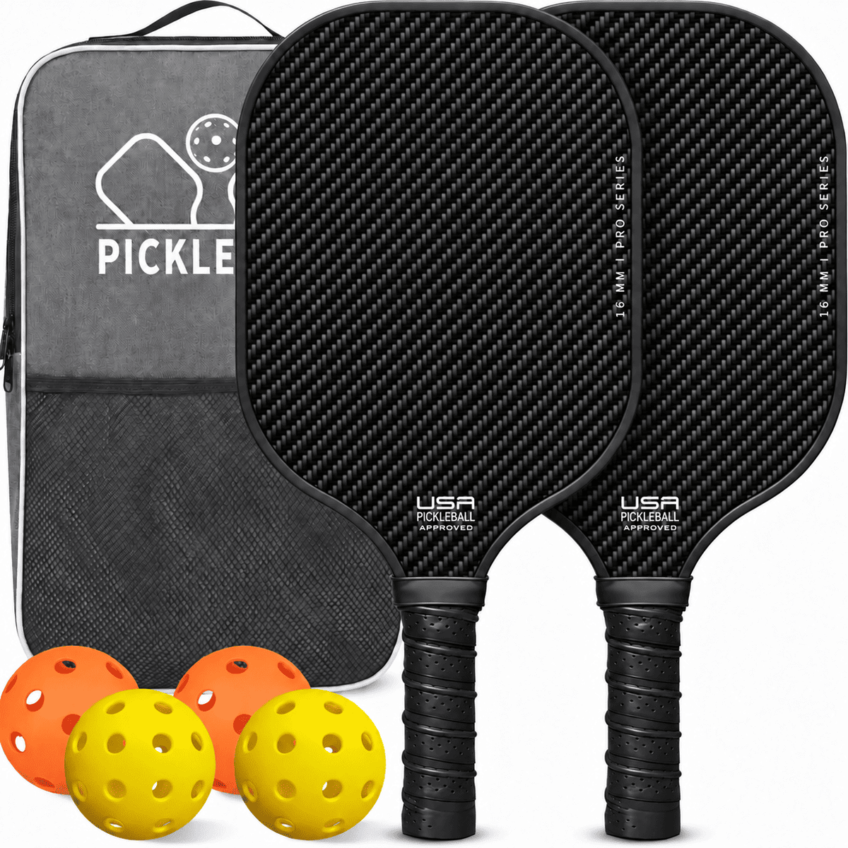 RallyGo Pickleball Paddle, Ball and Bag Set