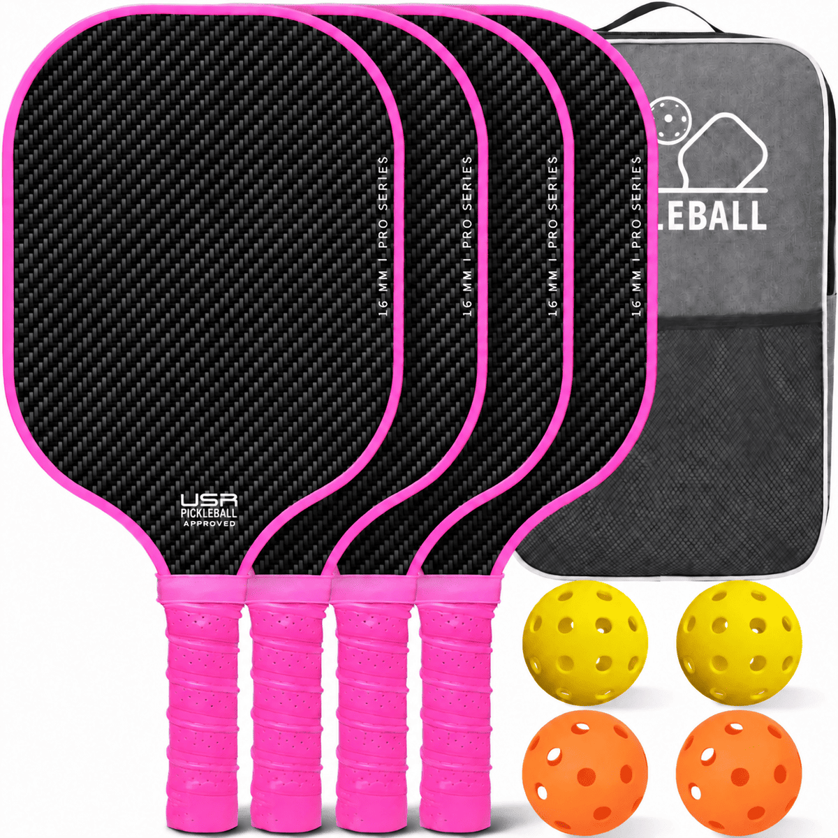 RallyGo Pickleball Paddle, Ball and Bag Set