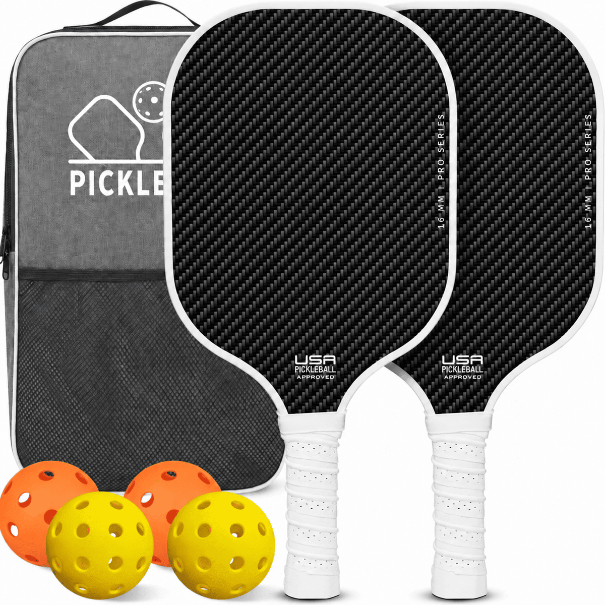 RallyGo Pickleball Paddle, Ball and Bag Set
