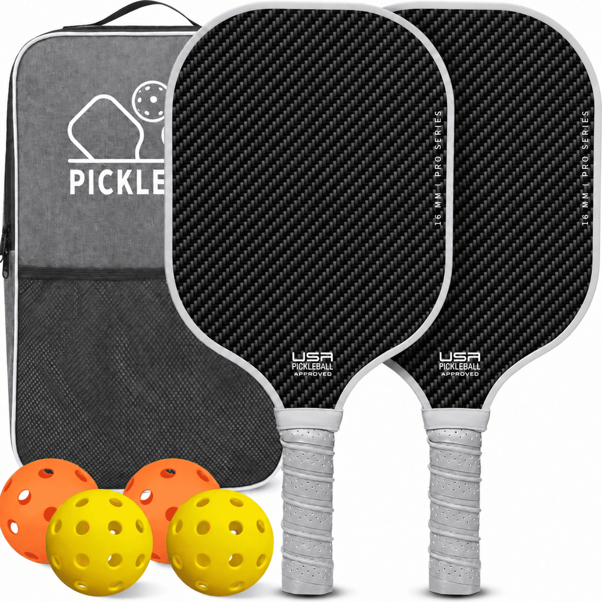 RallyGo Pickleball Paddle, Ball and Bag Set