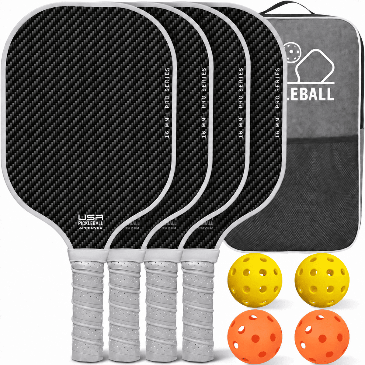 RallyGo Pickleball Paddle, Ball and Bag Set