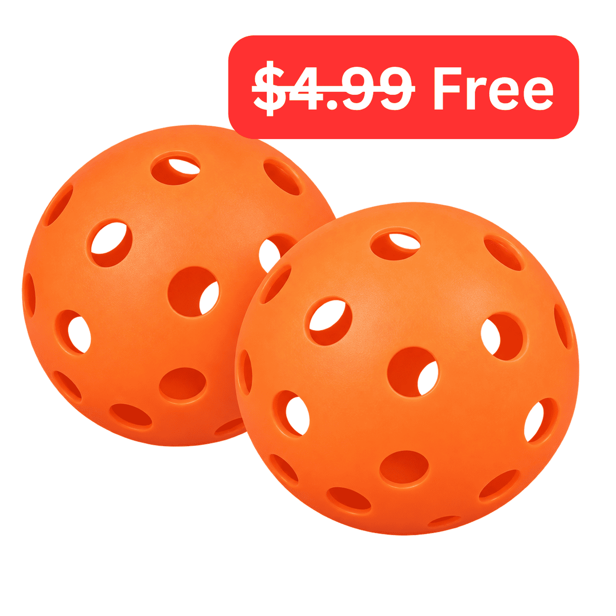 FREE 2 Indoor Pickleballs