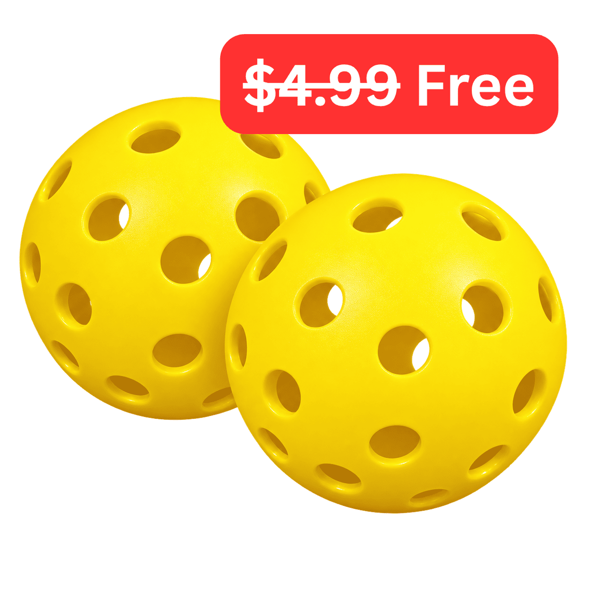 FREE 2 Outdoor Pickleballs